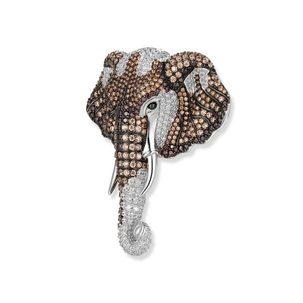 Kumba Elefanten Anhänger / Brosche